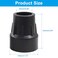 Bonsicoky 2 Pack Rubber Cane Tips 1 Inch Black