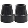 Bonsicoky 2 Pack Rubber Cane Tips 1 Inch Black