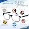 In Style Eyes Powerful High Magnification Reading Glasses for Women Men with NonPolarized Lenses Super Strong Magnifying Eye Glasses Black 70x