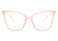FEISEDY Oversized Cat Eye Glasses Frame Blue Light Blocking Eyewear for Women B2589
