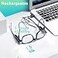 SKYWAY Reading Glasses Lighted Rechargeable Magnifying LED Readers with Lights Eyewear Clear Vision Unisex20X