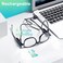SKYWAY Reading Glasses Lighted Rechargeable Magnifying LED Readers with Lights Eyewear Clear Vision Unisex20X