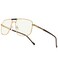 RB.Pilot RBPilot Reading Glasses for Men Square Double Bridge Blue Light Blocking Computer Readers gold 200