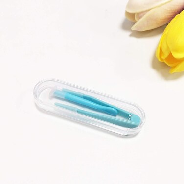 DPWOUM Blue Contact Lens Applicator Remover Tweezer Soft Tip Compact Multipurpose