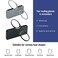 DXYXYO Armless Reading Glasses Clip on Nose 2 Pack Mini Thin Readers 10