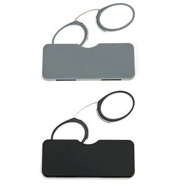 DXYXYO Armless Reading Glasses Clip on Nose 2 Pack Mini Thin Readers 10