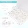 LCFALO 6 Pack Contact Lens Case contacts lenses travel clear bulk organizer cases with stick tool set