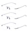 TERAISE Rimless Reading Glasses Comfortable Lightweight Frameless Reader 3 Pack Men and Women Blue Light Blocking Computer Eyeglasses10X
