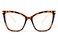 FEISEDY Oversized Cat Eye Glasses Frame Blue Light Blocking Eyewear for Women B2589