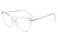 FEISEDY Crystal Cat Eye Glasses Frame Blue Light Blocking Computer Eyewear B2500