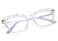 FEISEDY Crystal Cat Eye Glasses Frame Blue Light Blocking Computer Eyewear B2500