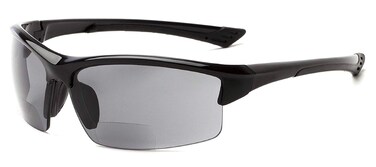 Incredible Bargains Foster Bifocal Sun Reader Wrap Around Reading Sunglasses 200 Black