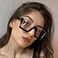 Mirkcittle Oversized Blue Light Blocking Glasses for Women Men Fashion Clear Frame Square Computer EyeglassesBlack Frame
