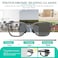 GHDBFMB Mens Folding Photochromic Progressive Reading Glasses Blue Light Blocking Metal Foldable Multifocal Readers NoLine
