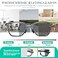 GHDBFMB Mens Folding Photochromic Progressive Reading Glasses Blue Light Blocking Metal Foldable Multifocal Readers NoLine
