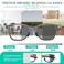 GHDBFMB Mens Folding Photochromic Progressive Reading Glasses Blue Light Blocking Metal Foldable Multifocal Readers NoLine