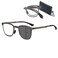 GHDBFMB Mens Folding Photochromic Progressive Reading Glasses Blue Light Blocking Metal Foldable Multifocal Readers NoLine