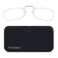 ThinOptics unisexadult Reading Glasses Black Universal Pod Case Clear Frames 250 Strength Readers Clear Frames Black Case 44 mm