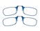 ThinOptics Readers Rectangular Reading Glasses 2 PackBlue 44mm 1