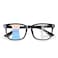 OPTOFENDY Progressive Multifocal Reading Glasses for Women Men Square Blue Light Blocking Computer Readers Bright Black