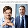Kafirlo Half Frame Bifocal Reading Glasses for Men Fashion Blue Light Blocking Computer Reader Ultralight Designer Rimless Eyewear 175