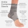 Zensah Ankle Support Compression Brace Black Medium