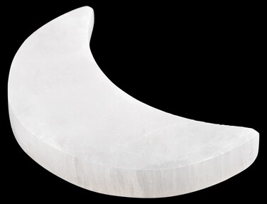 Wish Well Selenite Charging Plate 4 Moon Selenite Crystal