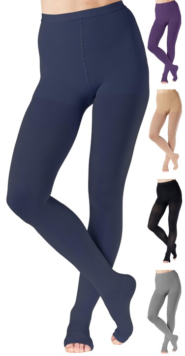 ABSOLUTE SUPPORT Compression Pantyhose 2030mmHg Opaque Navy Medium
