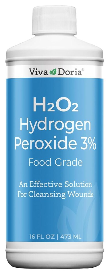 Viva Doria Food Grade Hydrogen Peroxide 3 Solution Made with Distilled Water 16 Fl Oz MultiPurpose Liquid Hydrogen Peroxide 3 Percent