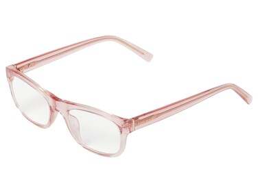 Kate Spade New York Womens Evie Blue Light Readers Rectangular Reading Glasses PinkDemo Lens 51mm 18mm 25