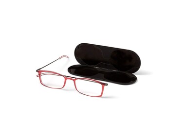 ThinOptics Unisex Adult Glasses Reading Regular Case Rectangle Red 150 US
