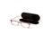 ThinOptics Unisex Adult Glasses Reading Regular Case Rectangle Red 150 US