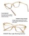 FEISEDY Crystal Cat Eye Glasses Frame Blue Light Blocking Computer Eyewear B2500