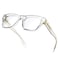 VISOONE Clear Square Blue Light Blocking Glasses TR90 Crystal for Women Men BONA