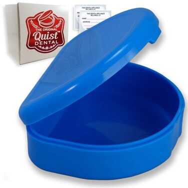 Quist Dental QUIST TM Solid Orthodontic Retainer Case Blue
