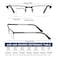 LOUOL READERS LOUOL Reading Glasses for Men Blue Light Blocking Readers Half Frame Metal Readers Spring Hinge Lightweight 3Pack 30 Strength