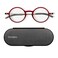 ThinOptics Unisex Adult Glasses Reading Regular Case Round Red 100 US