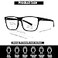 Kerecsen 5 Pack Oversized Reading Glasses Blue Light Blocking Square Large Frame Readers for Men and Women 5 Black 175 x