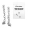 LA MIERE 2PCS Silver Traction Lingual Button Chain Dental Lingual Button Chains Orthodontics Materials Direct Bond Eyelet Rectangular