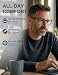 EASY READ 2 Pairs Sporty Style Reading Glasses for MenRectangular TR90 Blue Light Blocking Readers with Spring HingeMagnification 350BlackBlue