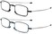 REAVEE 2 Pack Folding Reading Glasses for Men Women with Keychain Compact Bags Blue Light Blocking Portable Pocket Computer ReadersBlack and Blue 20