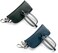 REAVEE 2 Pack Folding Reading Glasses for Men Women with Keychain Compact Bags Blue Light Blocking Portable Pocket Computer ReadersBlack and Blue 20