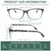 CLASAGA Progressive Multifocus Reading Glasses for Women Blue Light Blocking Ladies Computer Readers with Spring Hinge 3 Mix2 200 x