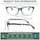 CLASAGA Progressive Multifocus Reading Glasses for Women Blue Light Blocking Ladies Computer Readers with Spring Hinge 3 Mix2 100 x