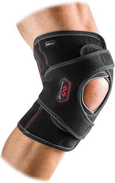 McDavid MD4201 Versatile Knee Wrap with Stays Medium Black