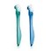 GUM Denture Brush DualHeaded Hard Bristle Toothbrush 2 Pack