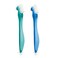 GUM Denture Brush DualHeaded Hard Bristle Toothbrush 2 Pack