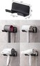 SUPTEC 2Pack Universal Hair Dryer Holder Self Adhesive Wall Mount Black