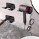 SUPTEC 2Pack Universal Hair Dryer Holder Self Adhesive Wall Mount Black