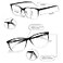 SIGVAN Ladies Reading Glasses Blue Light Blocking Spring Hinge Fashion Pattern Print Eyeglasses for Women Multicolour 1 175